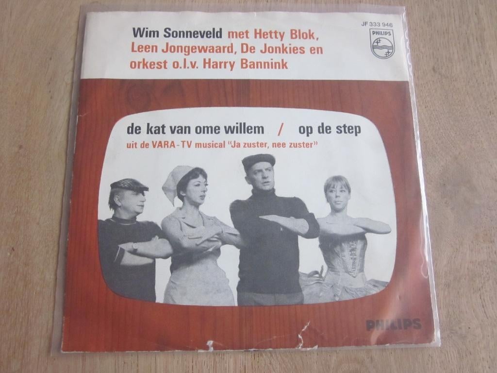 Wim Sonneveld / Hetty Blok - De kat van ome Willem, Verzenden, 7 inch, Single, Zo goed als nieuw