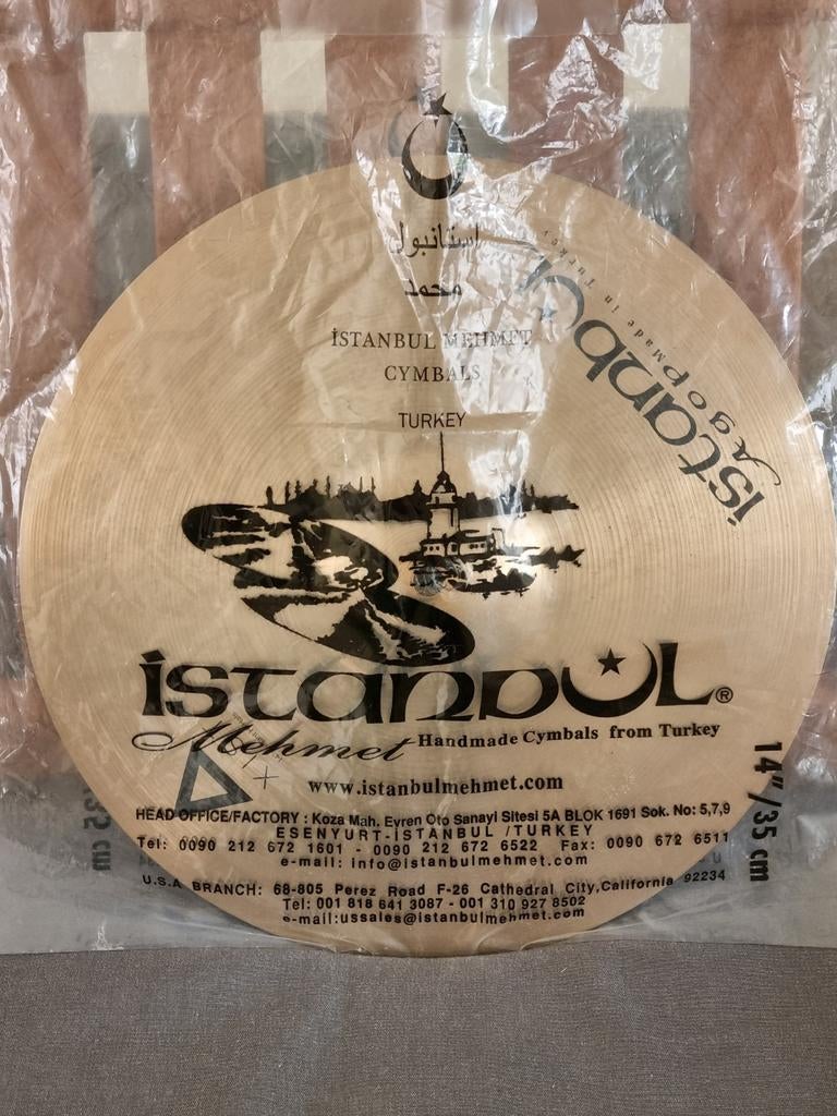 Istanbul Xist 14 inch Brilliant Hihat - Zo goed als nieuw!, Ophalen of Verzenden, Zo goed als nieuw, Overige merken