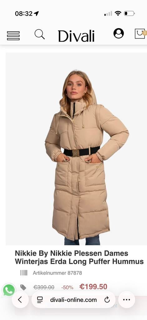 Nikkie jas maat 40, Maat 38/40 (M), Nikkie, Ophalen of Verzenden, Zo goed als nieuw