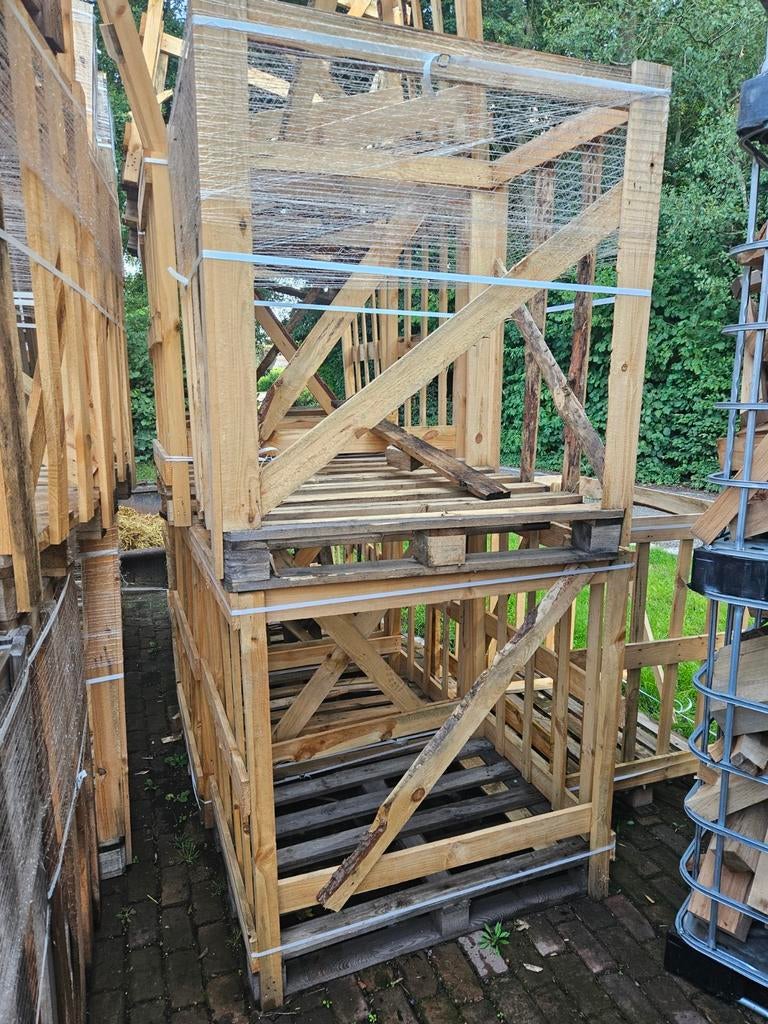 Brandhout kratten. 1 euro toe bij afhalen, Minder dan 3 m³, Ophalen of Verzenden