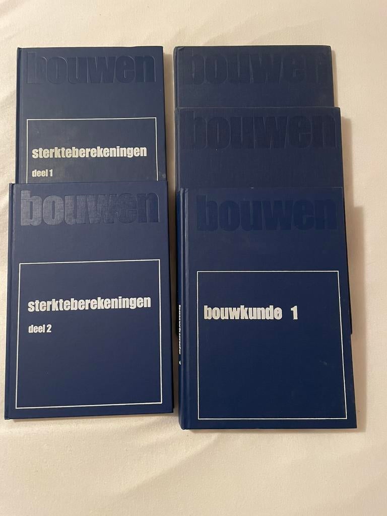 Tk 5 boeken bouwkunde, sterkte berekening, etc. MBO niveau., Boeken, Ophalen of Verzenden, Beta, Zo goed als nieuw, MBO