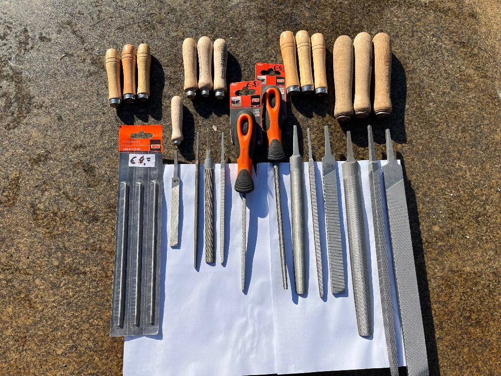 Partij Bahco en Nicholson raspen en vijlen, Gereedschap of Toebehoren, Nieuw, Meerkleurig, Overige merken