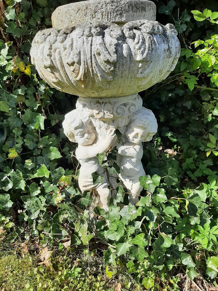 Tuinbeeld beton, Ophalen, Gebruikt, Beton, Engelenbeeld