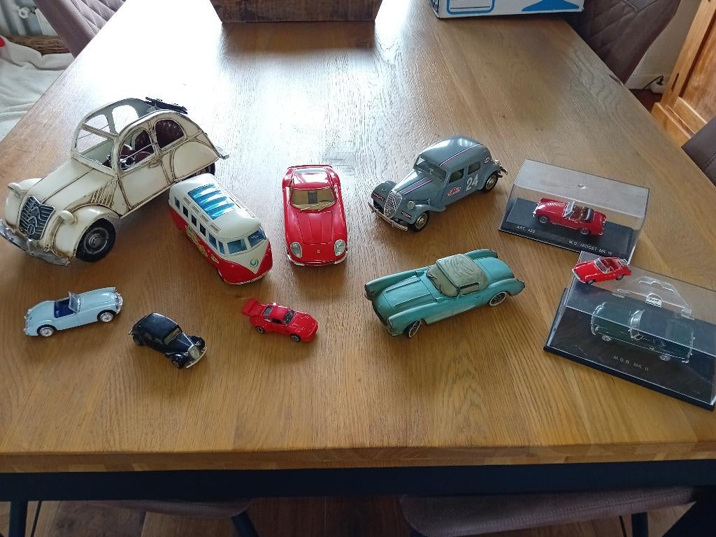 schaalmodellen oldtimers, Ophalen