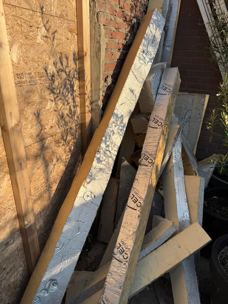 Isolatie PIR platen 12cm dik, ca. 1,5 plaat, Gebruikt, 12 cm of meer, Ophalen of Verzenden, Hardschuim (Pir)