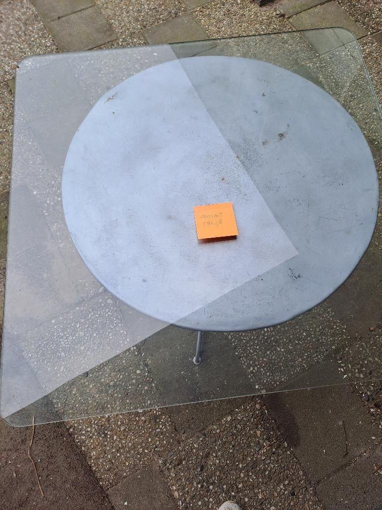 Dikke glasplaat eventueel voor tafel, Ophalen, Vierkant, 50 tot 100 cm, Minder dan 50 cm