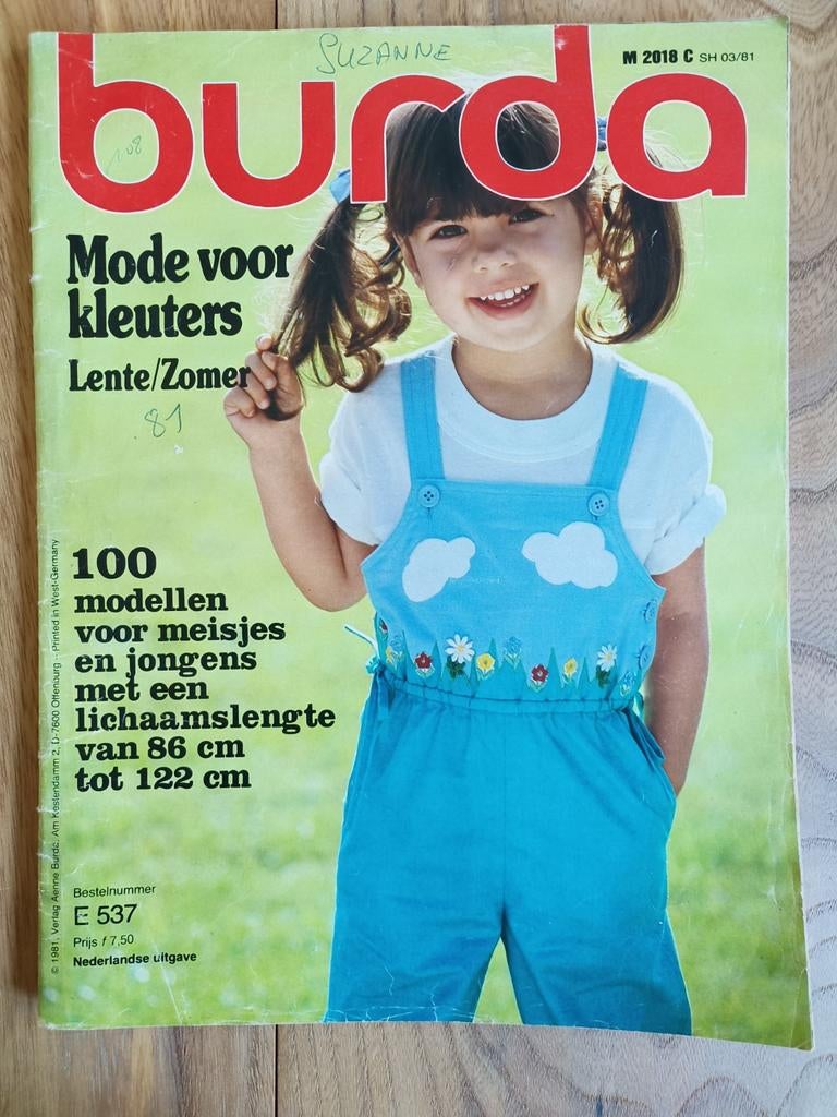 Burda Mode voor kleuters E537, Ophalen of Verzenden, Gebruikt, Kind, Burda
