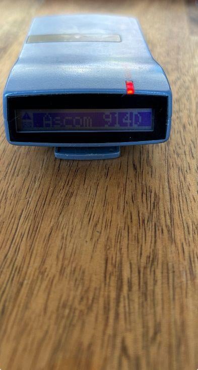 ➡️Ascom H914D Pager 39.550MhZ H914D-CDAA NO ACCU, Ophalen of Verzenden, Zo goed als nieuw, 1 handset