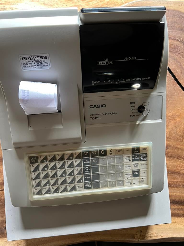 Casio elektronic  cash register tk 810, Verzamelen, Elektronische Apparatuur, Ophalen of Verzenden