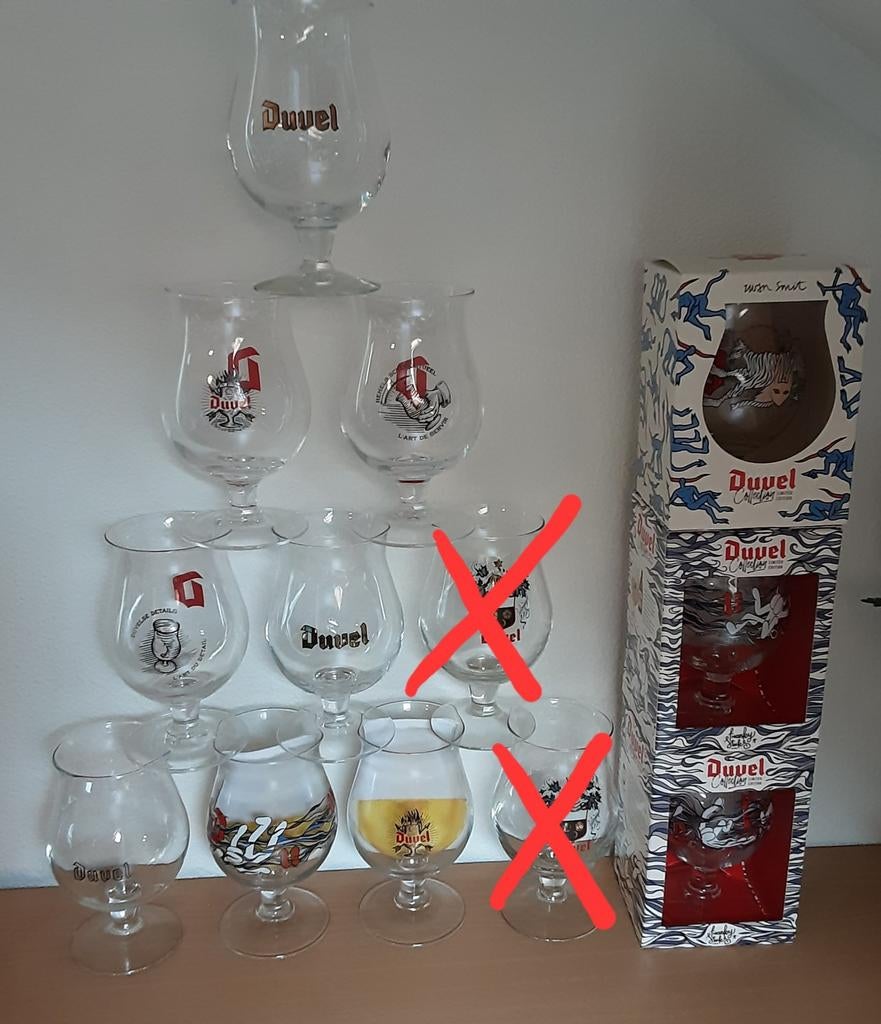 Diverse Duvel glazen - Zeer goede staat - Ophalen, Ophalen