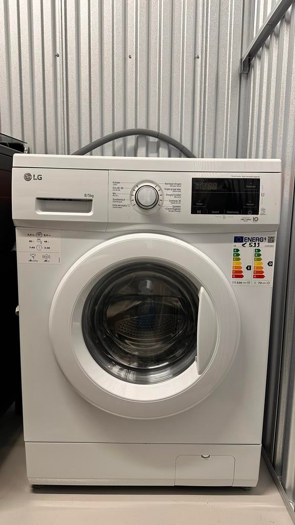 LG Was-droogcombinatie 8kg/5kg - Slechts 2 maanden gebruikt, 8 tot 10 kg, Ophalen of Verzenden, Zo goed als nieuw, 85 tot 90 cm