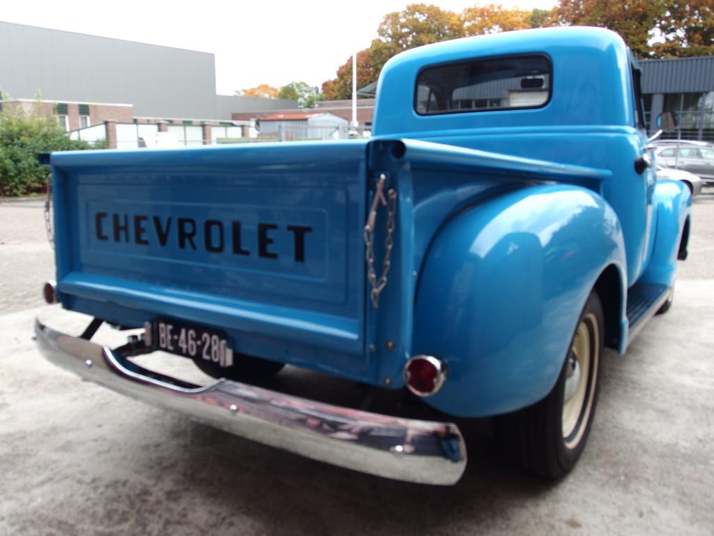 Chevrolet 3100 Thriftmaster sidestep. Pick Up Thriftmaster S, Stof, Blauw, Bedrijf, Handgeschakeld
