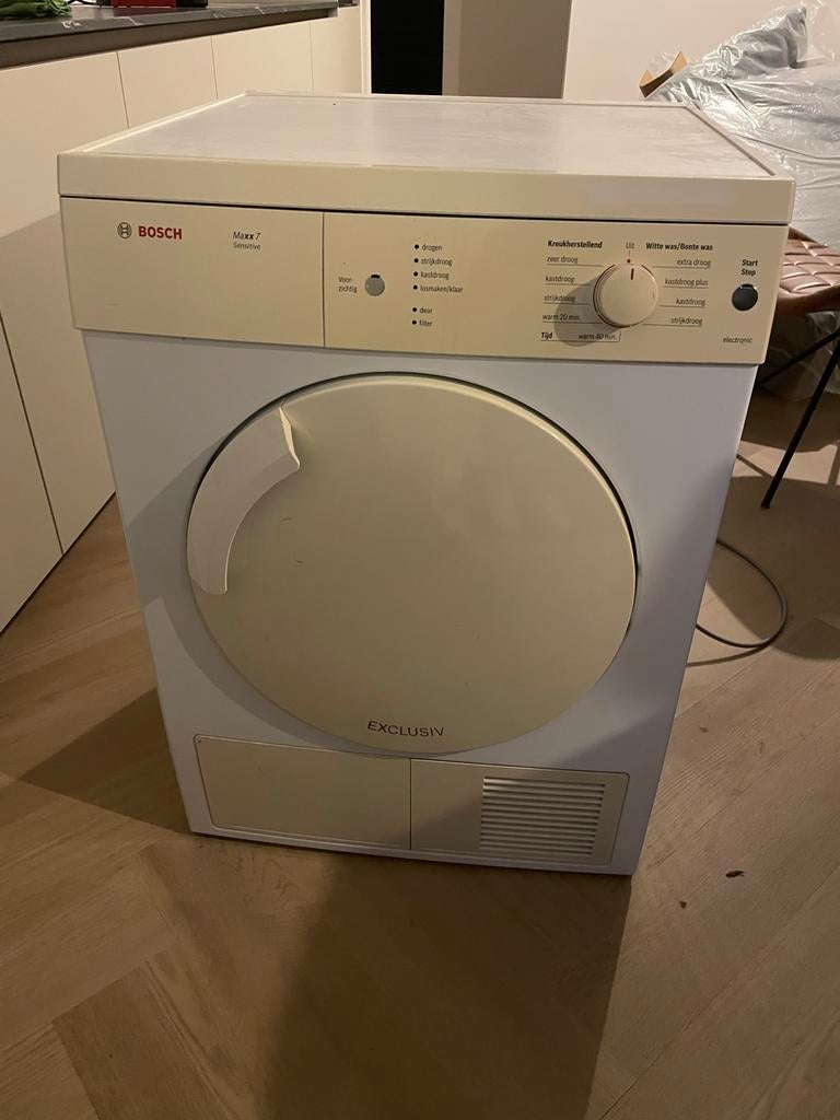 Bosch Maxx 7 Sensitive Exclusive luchtafvoer wasdroger, Ophalen, 6 tot 8 kg, Gebruikt, Luchtafvoer