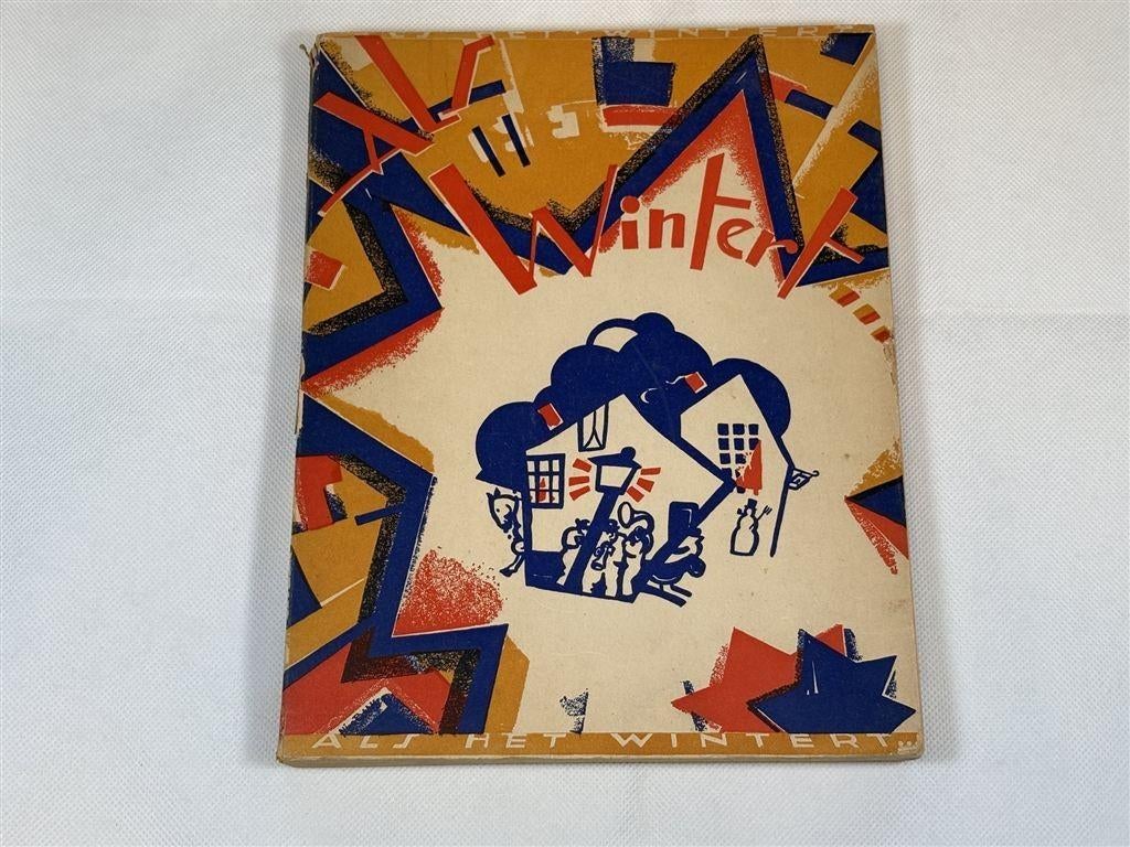 Als het Wintert [1933] — 45 Humoristische Teekeningen, Ophalen of Verzenden, Gelezen, Verhalen