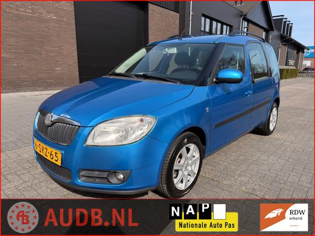 Skoda Roomster 1.2| SPORT VLG.|AIRCO|ELEKTR.PAKKET|, Voorwielaandrijving, Gebruikt, Blauw, 49 €/maand