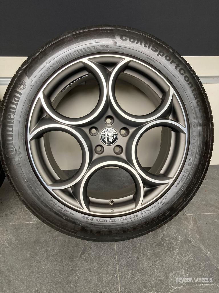 19” originele Alfa Romeo Stelvio velgen + banden 5x110 15611, 19 inch, Gebruikt, -, -