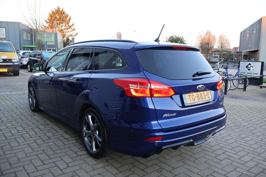 Ford Focus Wagon 1.0 ST-Line 1e Eigenaar | Volledig Onderh |, Auto's, Gebruikt, Euro 6, Blauw, Origineel Nederlands