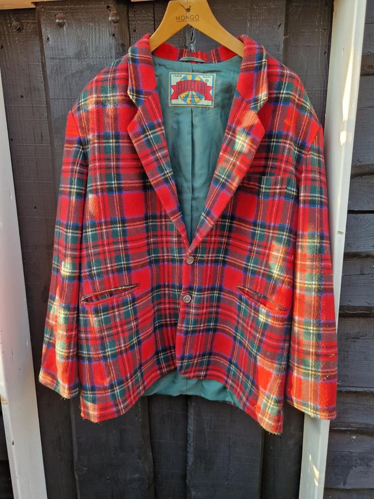 WOLLEN COLBERT MAAT XL SCHOTSE RUIT, Ophalen of Verzenden, Maat 56/58 (XL), Rood