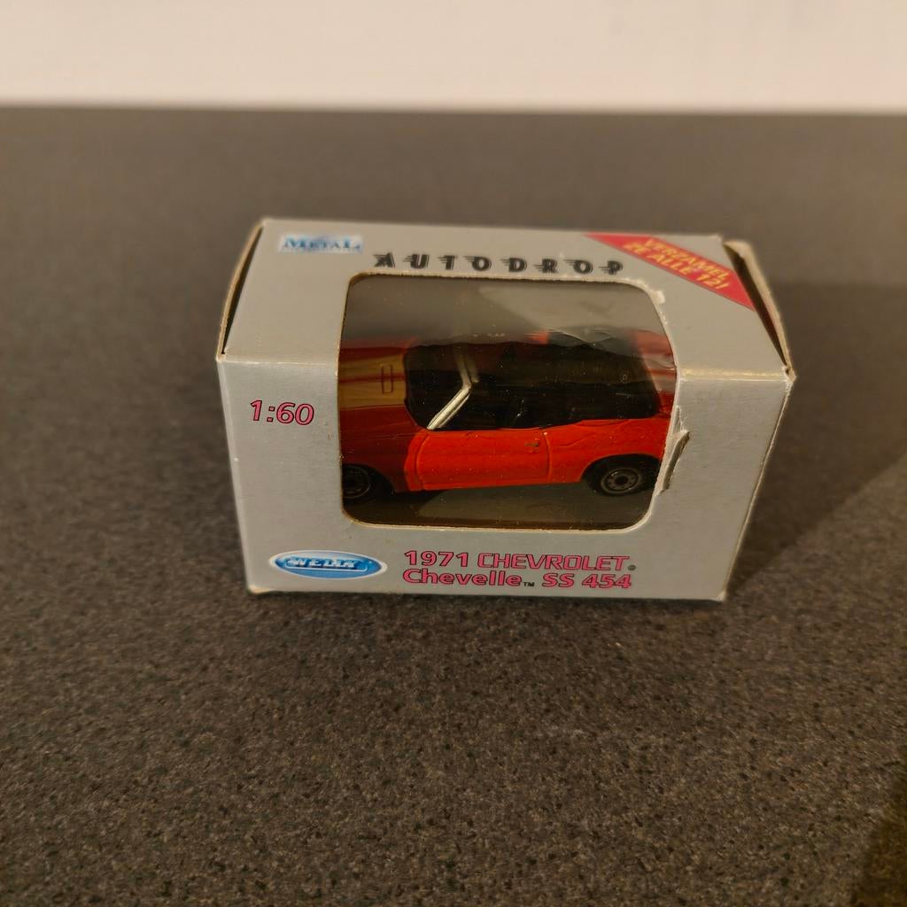 Autodrop 1971 Chevrolet Chevelle SS 454 schaalmodel, Ophalen of Verzenden, Nieuw, Auto