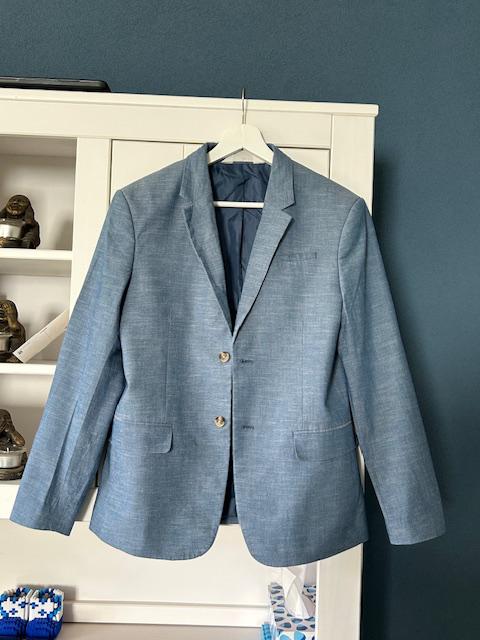 Compleet kostuum, Kleding | Heren, Kostuums en Colberts, Ophalen of Verzenden, Zo goed als nieuw, Maat 46 (S) of kleiner, Overige kleuren