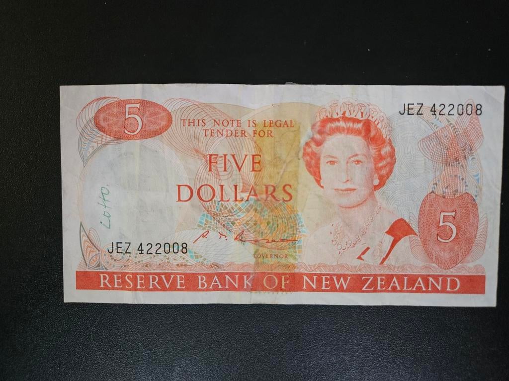 Nieuw-Zeeland pick 171b 1985-89 plakband, Postzegels en Munten, Bankbiljetten | Oceanië, Ophalen of Verzenden, Los biljet