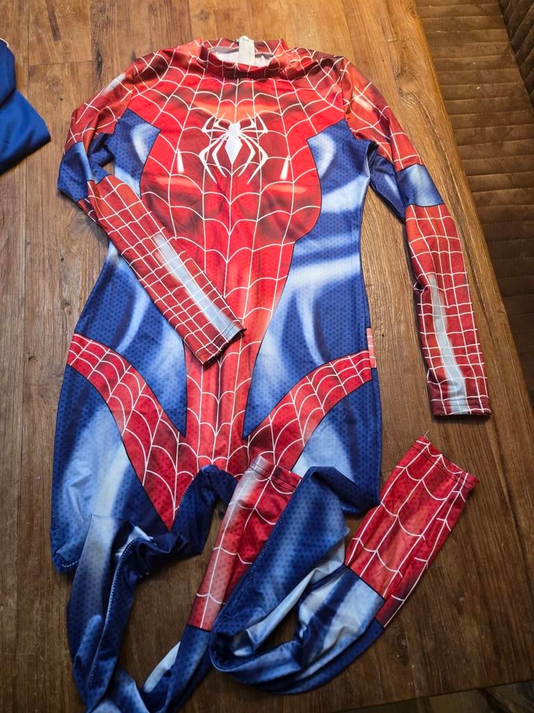 Spiderman Pak, Onesie, Verkleedkleding, Ophalen of Verzenden, Gebruikt, 122 t/m 128, Jongen of Meisje