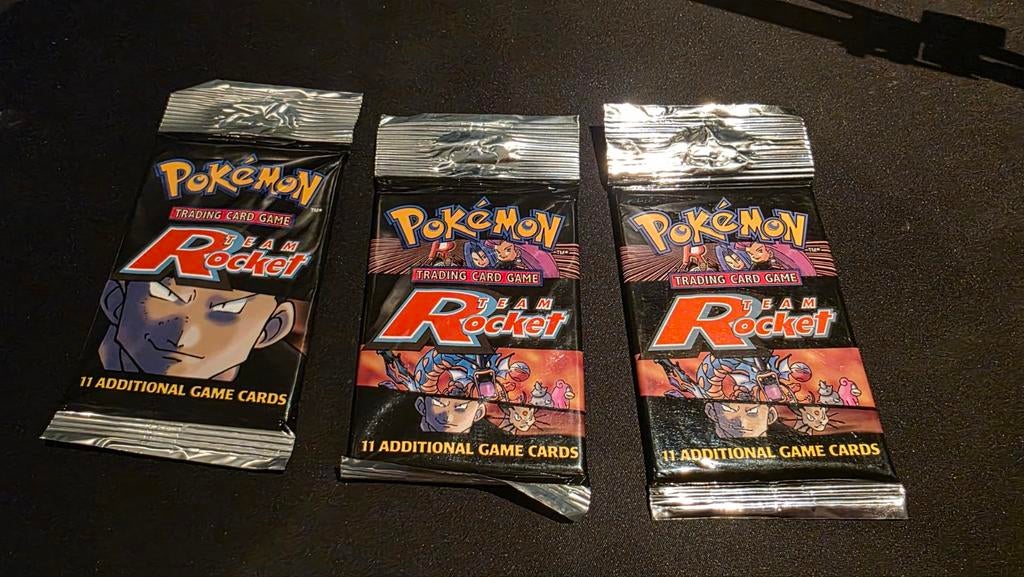 3x Team Rocket Booster Packs - NIET GEWOGEN, Ophalen of Verzenden, Nieuw, Booster