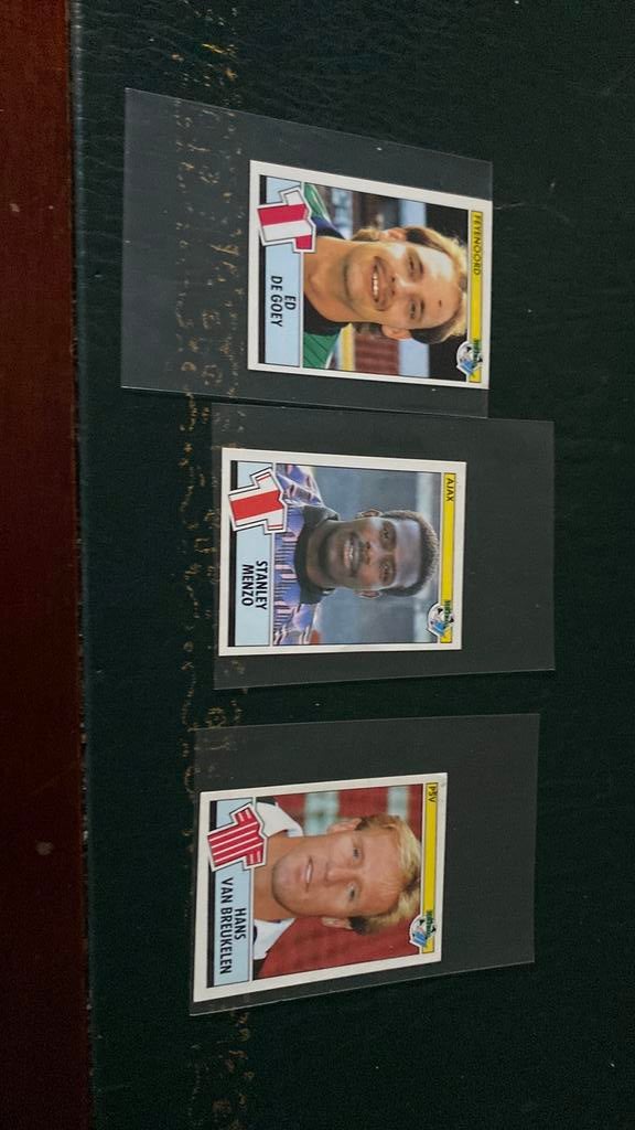 Panini menzo de goey en van Breukelen, Ophalen of Verzenden, Buitenlandse clubs, Poster, Plaatje of Sticker