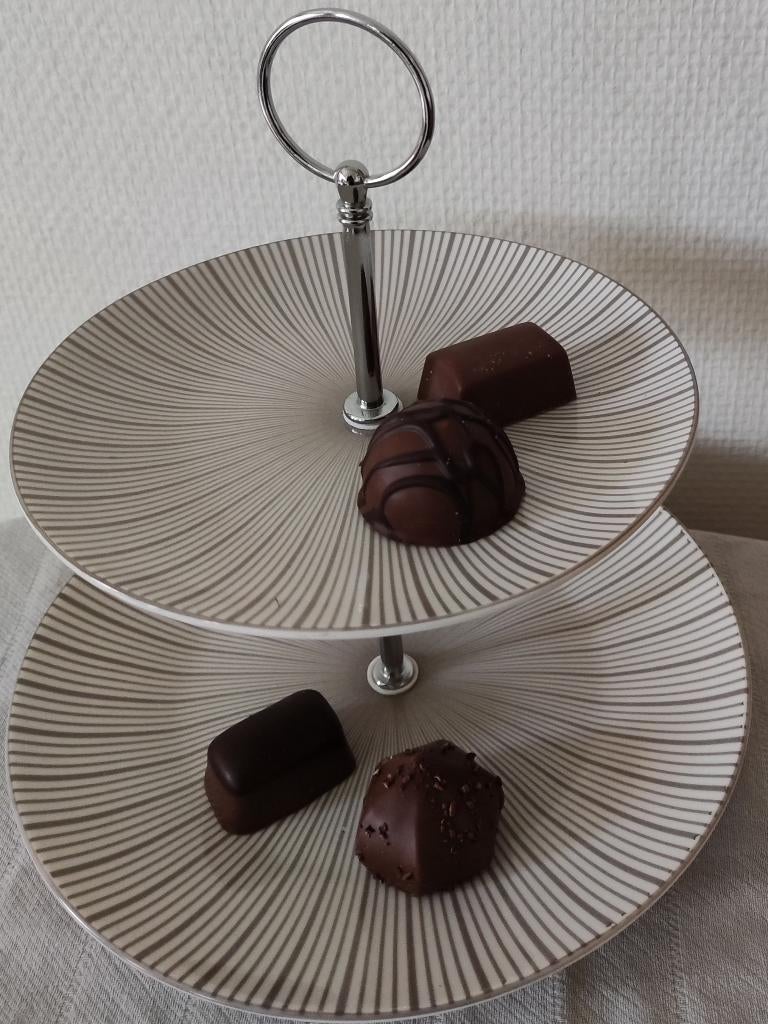 Loft: Porseleinen etagère met 2 etages, Ophalen of Verzenden