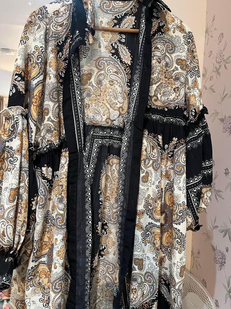 Mooie Maxi Jurk - Maat 1, Kleding | Dames, Jassen | Winter, Zo goed als nieuw, Maat 42/44 (L), Overige kleuren, Ophalen of Verzenden