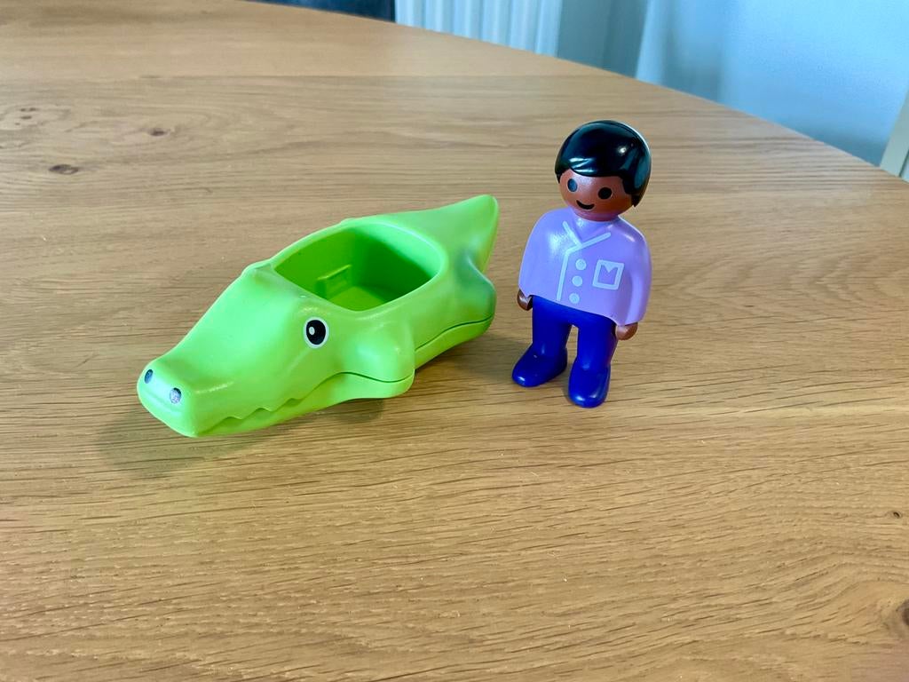 Playmobil 123 : Varen in de Krokodillenboot, Ophalen, Gebruikt