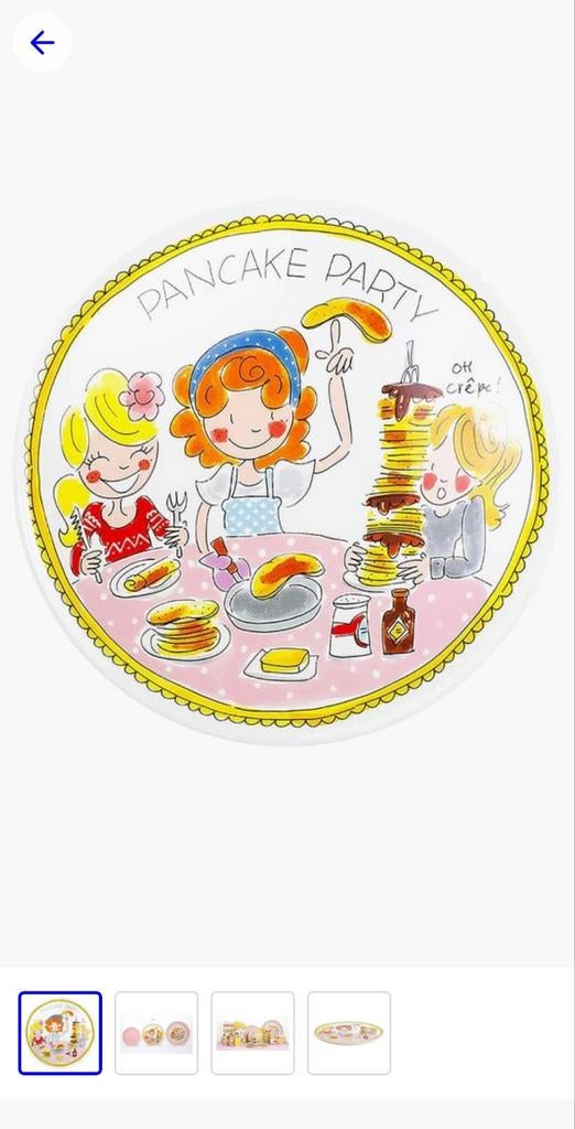 8 pannekoek borden blond amsterdam, Ophalen of Verzenden, Versiering