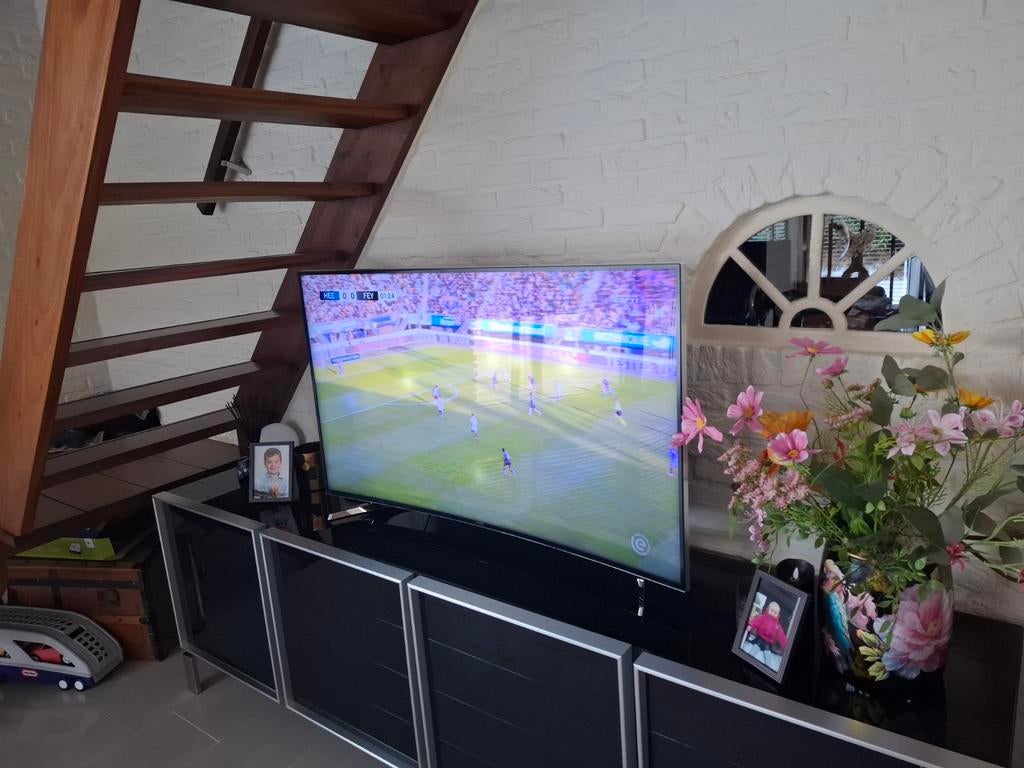 Samsung curved 55 inch tv, Ophalen, Gebruikt, 50 Hz, Samsung