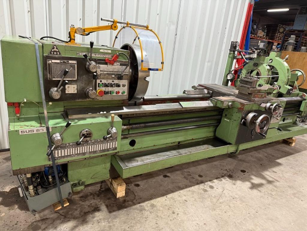 Draaibank TOS Celakovice SUS63H-2750, Ophalen, Zo goed als nieuw, Metaaldraaibank, 1000 mm of meer