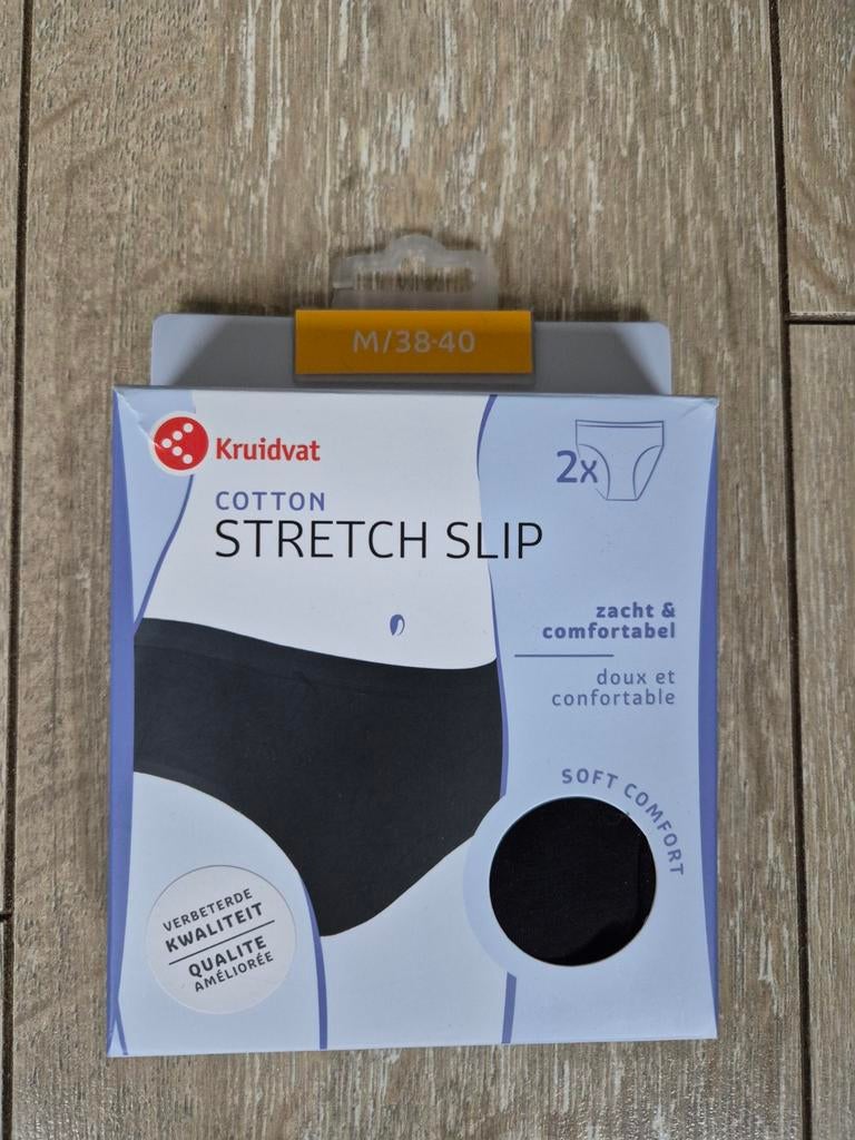 Kruidvat cotton stretch slips. Nieuw. Maat M. 38-40., Kleding | Dames, Ondergoed en Lingerie, Kruidvat, Ophalen, Zwart, Slip