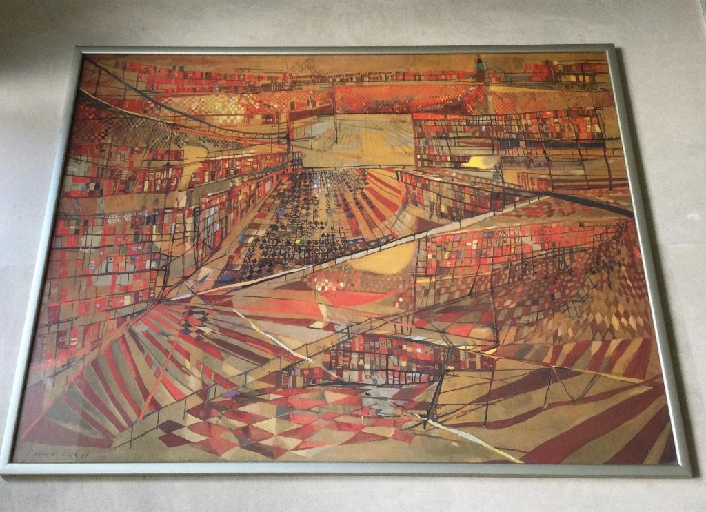 Surrealistische art print van Maria Helena Vieira de Silva, Antiek en Kunst, Ophalen