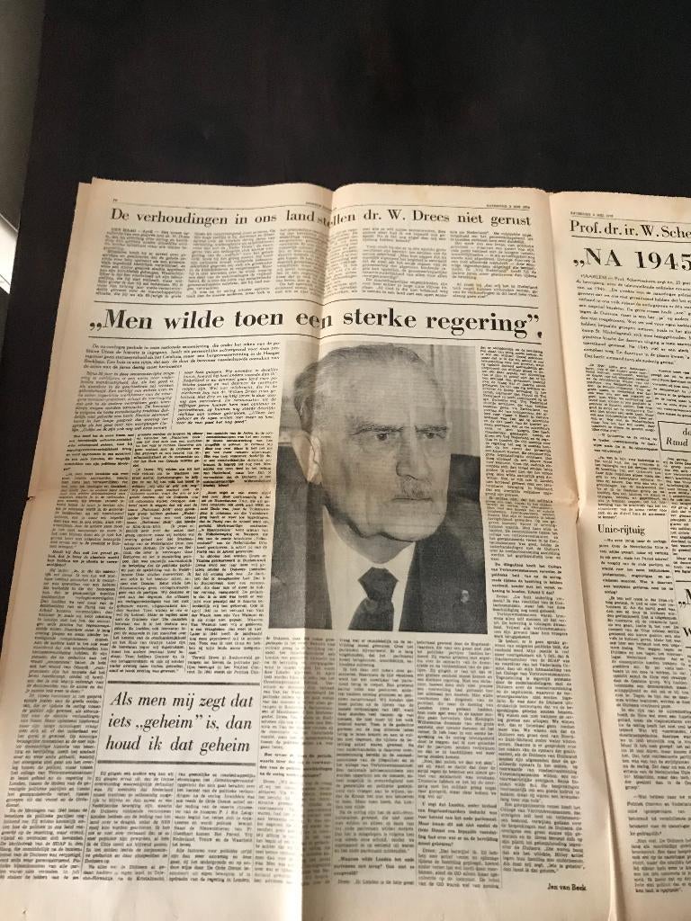 Leidsch Dagblad 2 mei 1970  Oorlog en Vrede in stad Streek, Ophalen of Verzenden, 1960 tot 1980, Krant