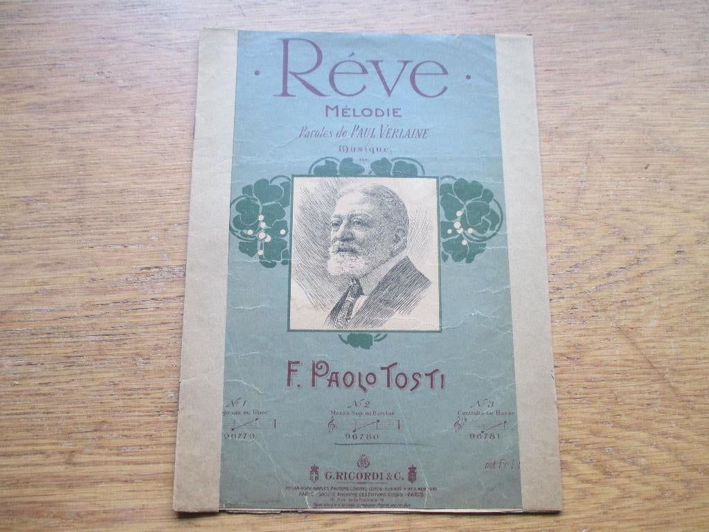 PAOLO TOSTI - RÉVE MELODIE -, Zang, Gebruikt, Ophalen of Verzenden, Artiest of Componist