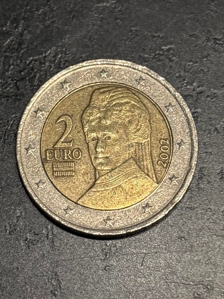 2 Euro Oostenrijk 2002, 2012, 2023, Ophalen of Verzenden, Oostenrijk, Losse munt