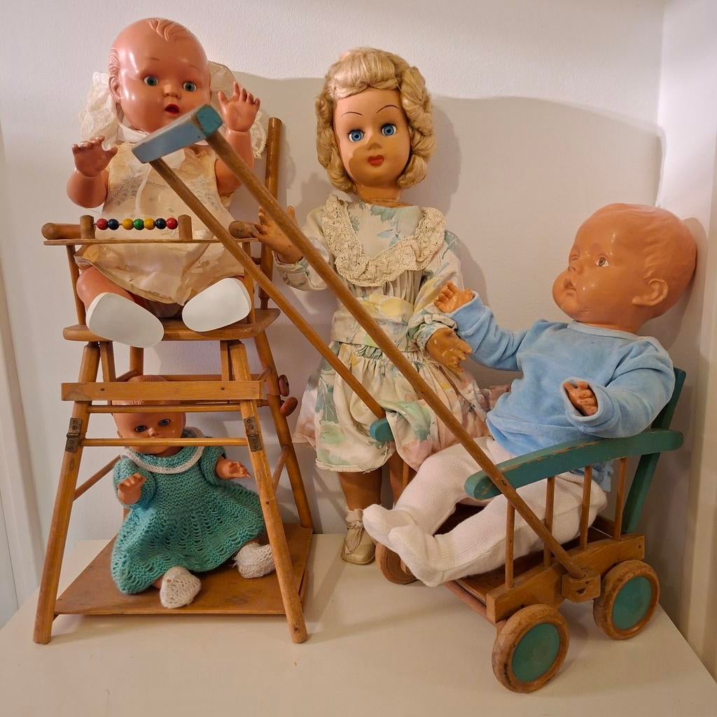 Wildebras,kaderpopje, Furga Kermispop, wagentje ,stoeltje, Antiek en Kunst, Ophalen of Verzenden