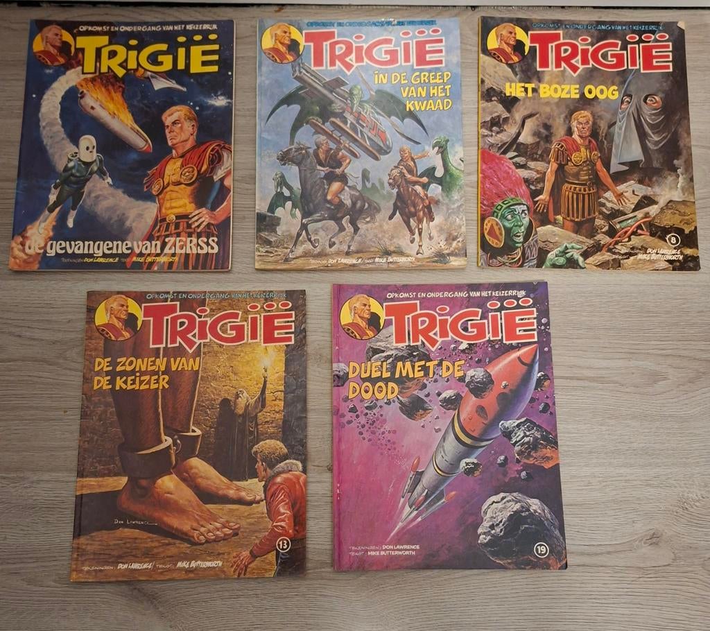 Stripboeken   Trigië, Meerdere stripboeken, Ophalen, Gelezen