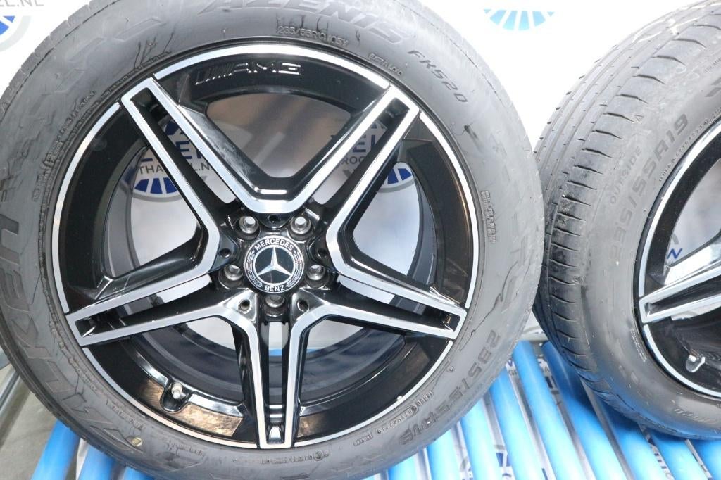 Mercedes GLC AMG velgen 19 inch origineel + zomerbanden, 19 inch, Gebruikt, Banden en Velgen, Ophalen of Verzenden