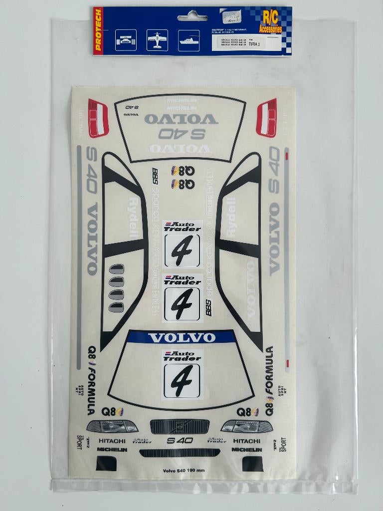 Protech decals Volvo S40 20 T0704.2 nieuw rc stickers, Ophalen of Verzenden, Nieuw, Overige schalen, Onderdeel