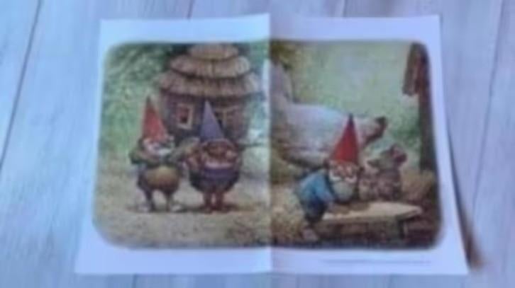 rien Poortvliet illustratie/ poster:de kabouter ( vakantie), Ophalen of Verzenden, Zo goed als nieuw