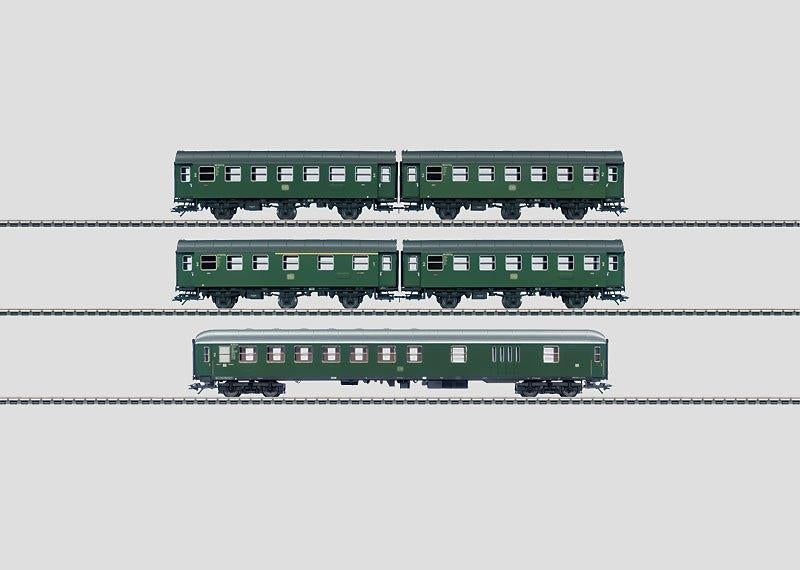 Marklin H0 43194 2x 3-assige rijtuigen en bagagerijtuig DB, Wisselstroom, Ophalen of Verzenden, Märklin, Nieuw