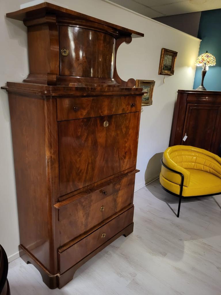 Biedemeijer secretaire, ca. 1840, mahonie,, Antiek en Kunst, Ophalen of Verzenden