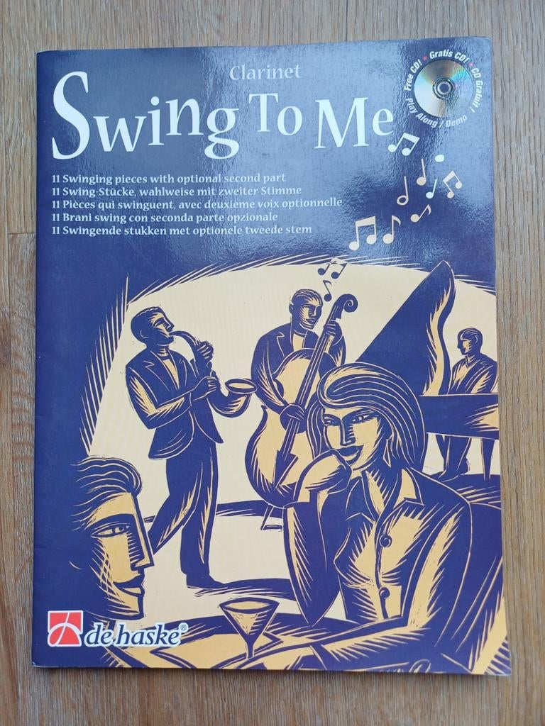Swing to me clarinet klarinet met CD, Muziek en Instrumenten, Bladmuziek, Ophalen of Verzenden, Zo goed als nieuw, Les of Cursus