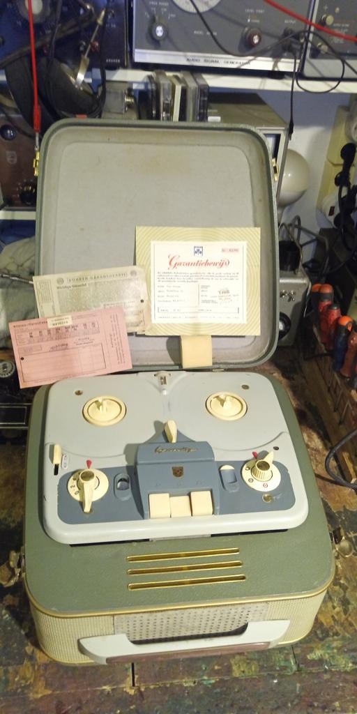 Grundig TK8 Bandrecorder - werkend met papieren, Audio, Tv en Foto, Bandrecorders, Ophalen of Verzenden, Bandrecorder