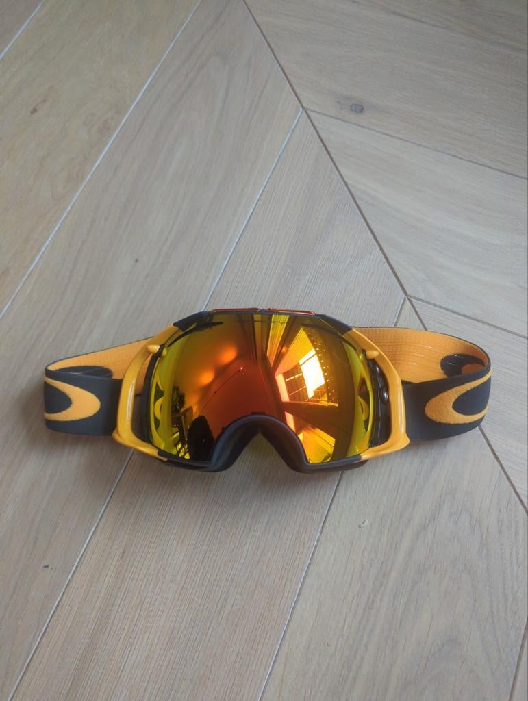 Oakley Airbrake Bril Prizm Iridium, etui + Bronze glas, Ophalen of Verzenden, Zo goed als nieuw, Oakley, Overige typen
