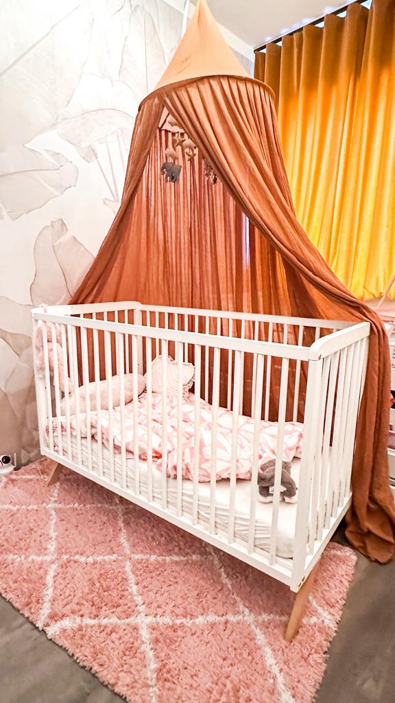 Ledikant / wieg + gratis aerosleep matras, babydeken + extra, Ophalen, Gebruikt, Ledikant